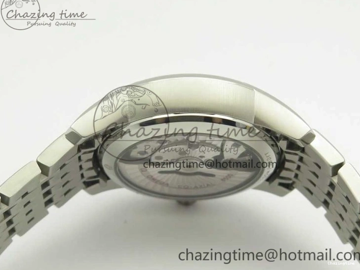 0403 De Ville Hour Vision 41mm SS VSF 1:1 Best Edition White Dial on SS Bracelet A8500 Super Clone Casual 7946